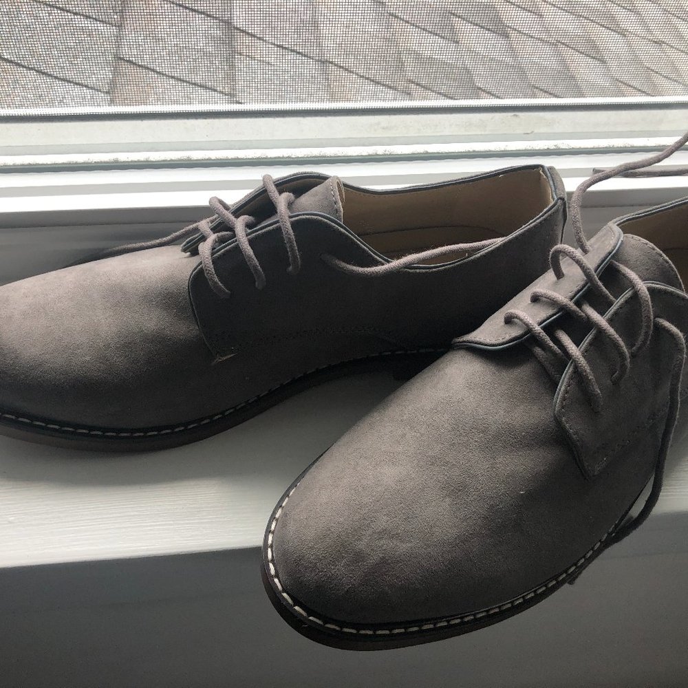 OLD NAVY Grey Suede Mens Dress Shoes Size 8